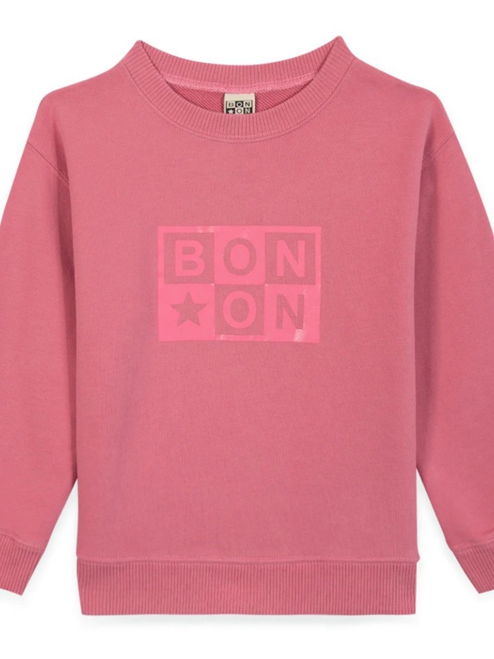 BONTON Pink Kids Logo Sweatshirt